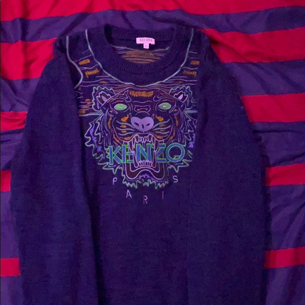 KENZO EMBROIDERED TIGER SWEATER